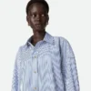 Pinstripe Cotton Poplin Dress