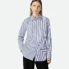 Pinstripe Cotton Poplin Shirt