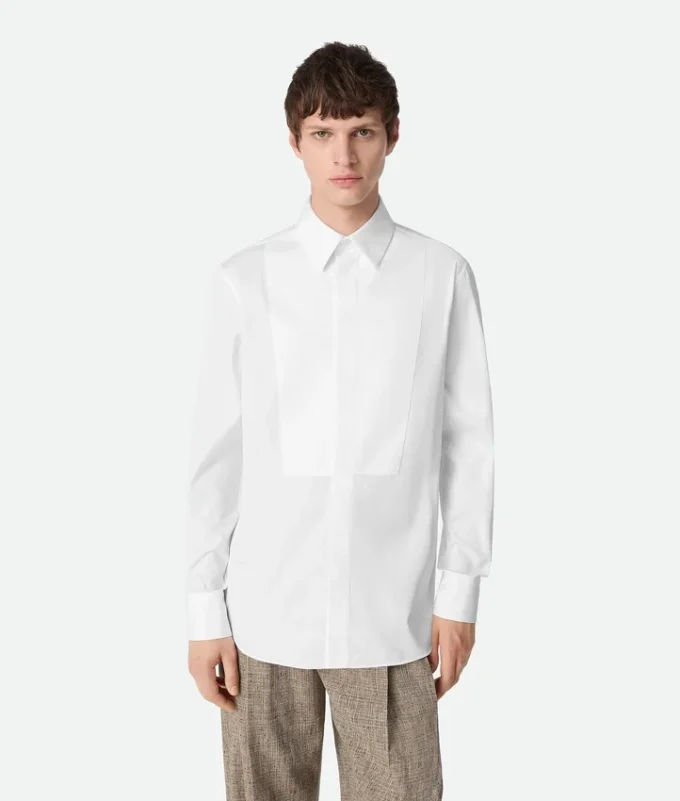 Poplin Plastron Shirt