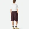 Resinated Cotton Cargo Shorts