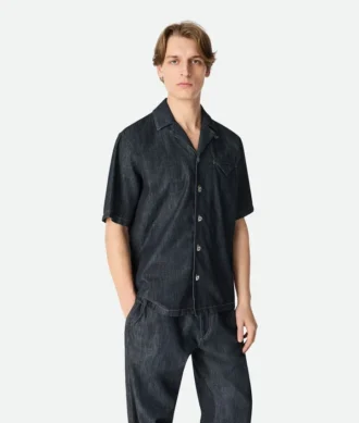 Rinsed Indigo Straight Denim Shirt