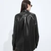 Semi Shiny Leather Shirt