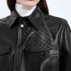 Semi Shiny Leather Shirt