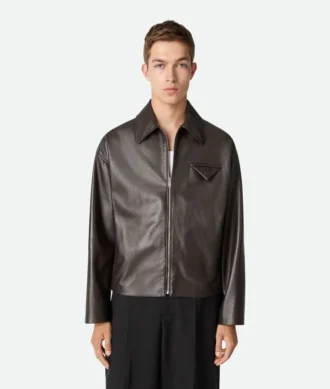 Shiny Leather Blouson