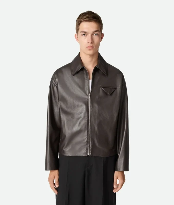 Shiny Leather Blouson