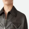 Shiny Leather Blouson