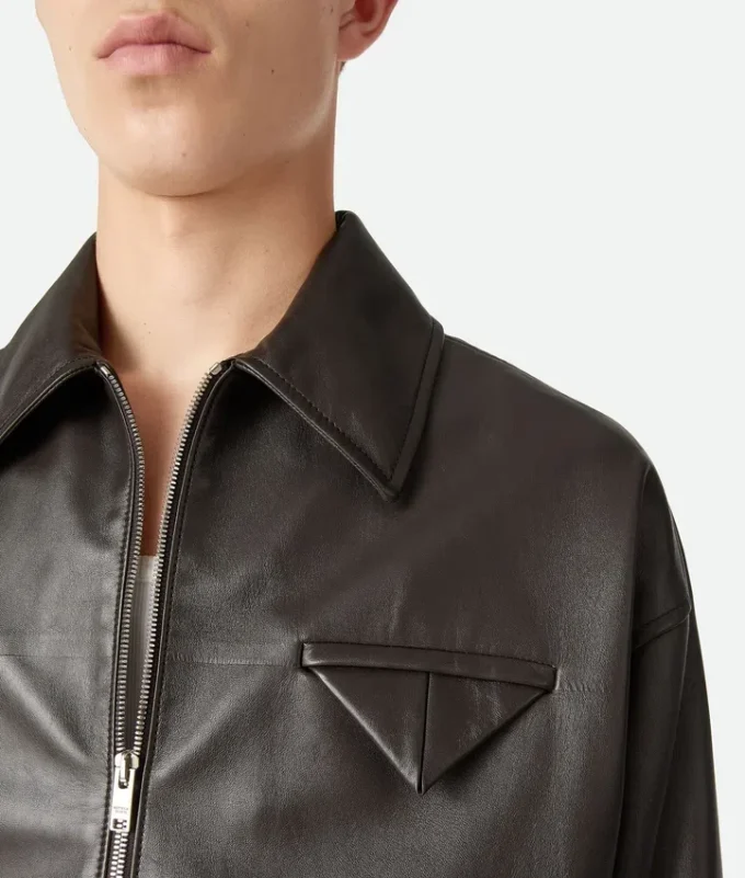 Shiny Leather Blouson