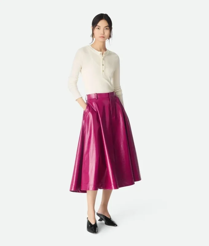 Shiny Leather Culotte