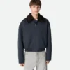 Silk and Cotton Twill Bomber Jacket