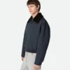 Silk and Cotton Twill Bomber Jacket