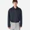 Silk and Cotton Twill Bomber Jacket