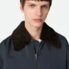 Silk and Cotton Twill Bomber Jacket
