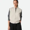 Silk and Cotton Twill Gilet