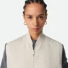 Silk and Cotton Twill Gilet
