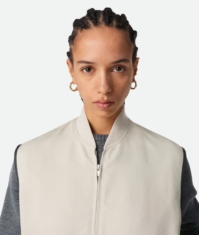 Silk and Cotton Twill Gilet