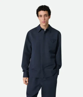 Silk and Cotton Twill Shirt