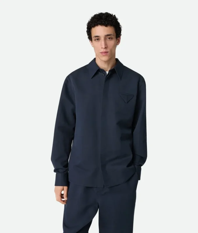 Silk and Cotton Twill Shirt