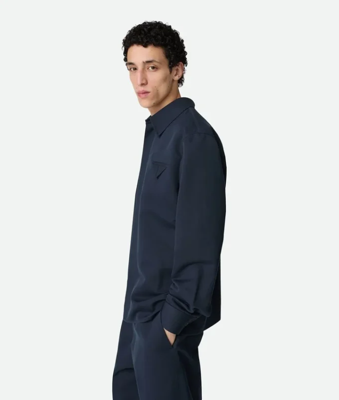 Silk and Cotton Twill Shirt