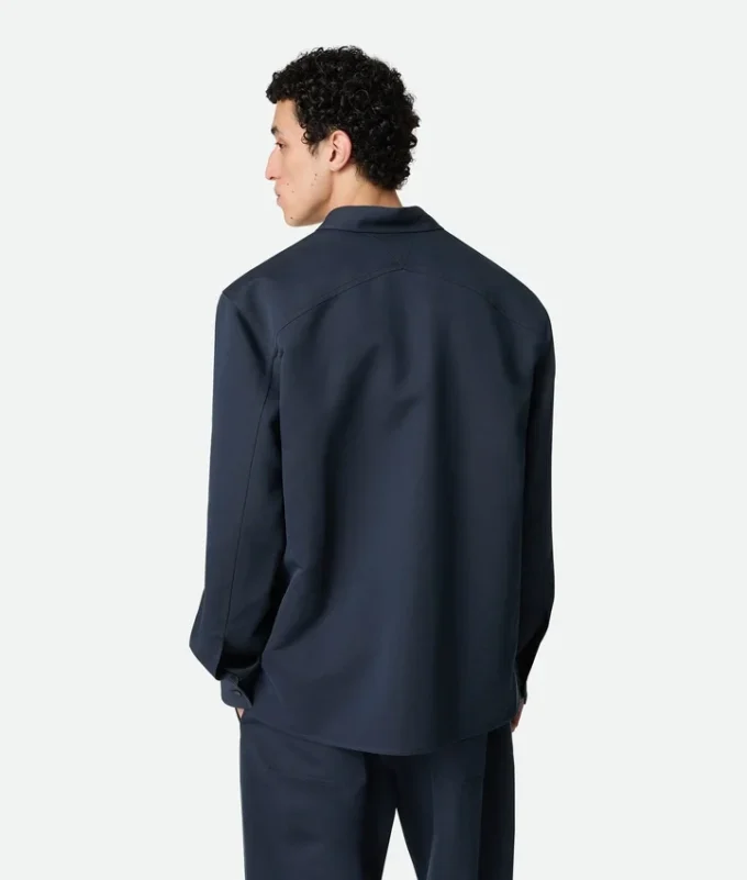 Silk and Cotton Twill Shirt