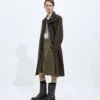 Silk and Nylon Trench Coat