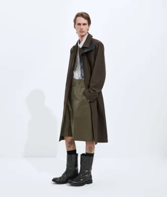 Silk and Nylon Trench Coat