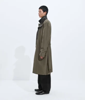Silk and Nylon Trench Coat