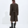 Silk and Nylon Trench Coat