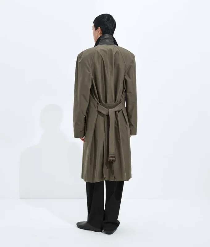 Silk and Nylon Trench Coat
