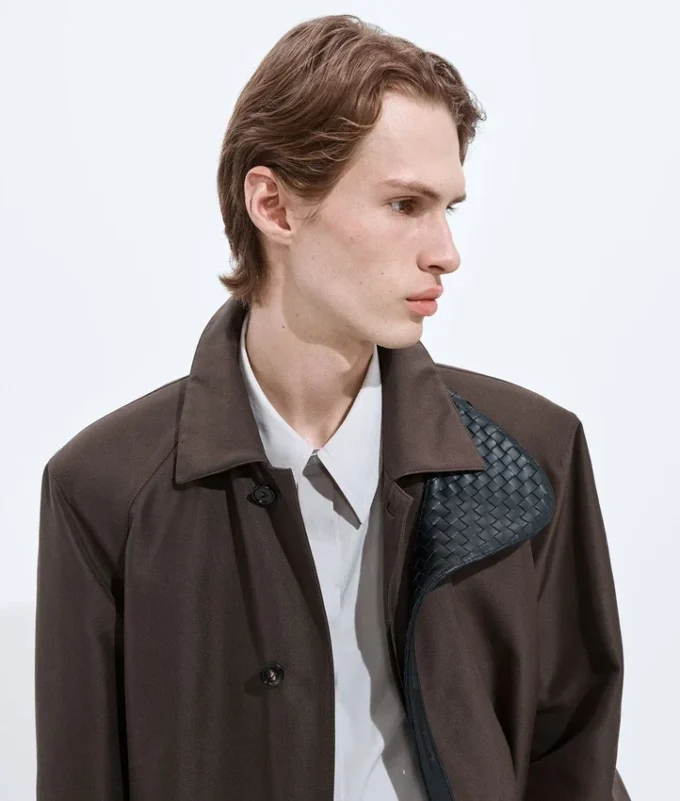Silk and Nylon Trench Coat