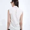 Silk Stretch Satin Top