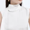Silk Stretch Satin Top