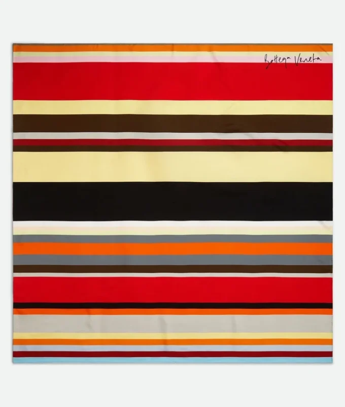 Silk Twill Striped Foulard
