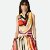 Silk Twill Striped Foulard