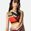 Silk Twill Striped Foulard
