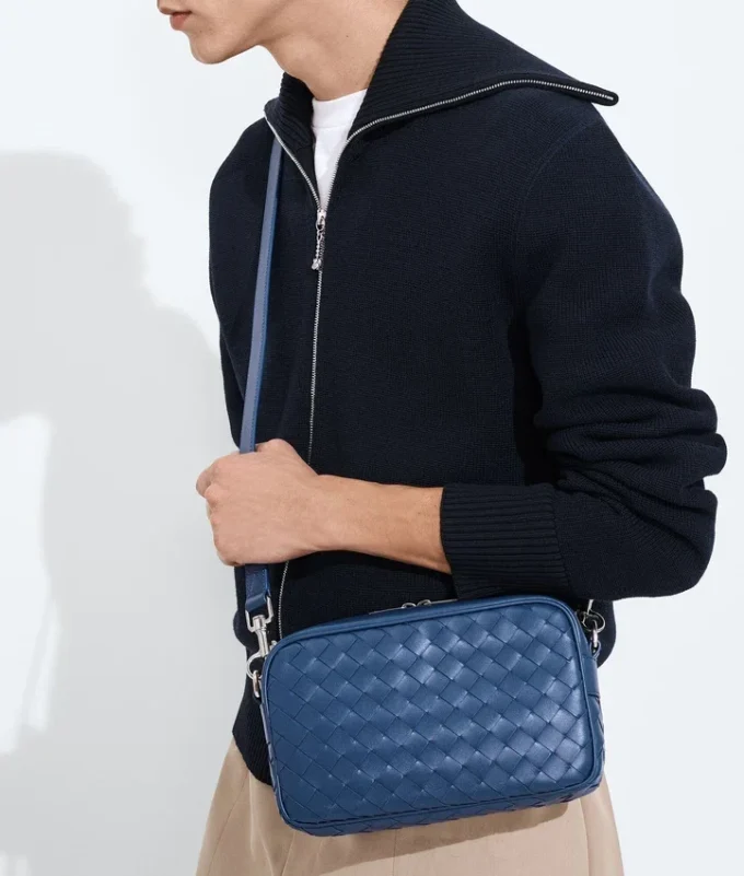 Small Intrecciato Camera Bag