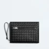 Small Intrecciato Document Case with Wristlet