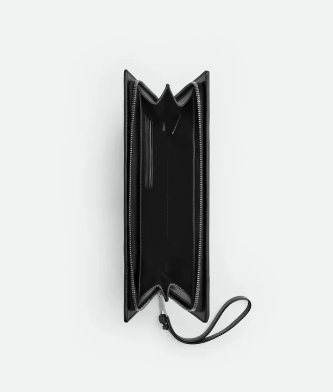 Small Intrecciato Document Case with Wristlet