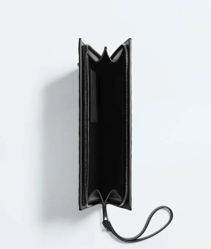 Small Intrecciato Document Case with Wristlet