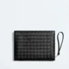 Small Intrecciato Document Case with Wristlet
