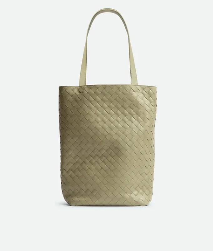 Small Intrecciato North-South Tote