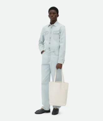 Small Intrecciato North-South Tote