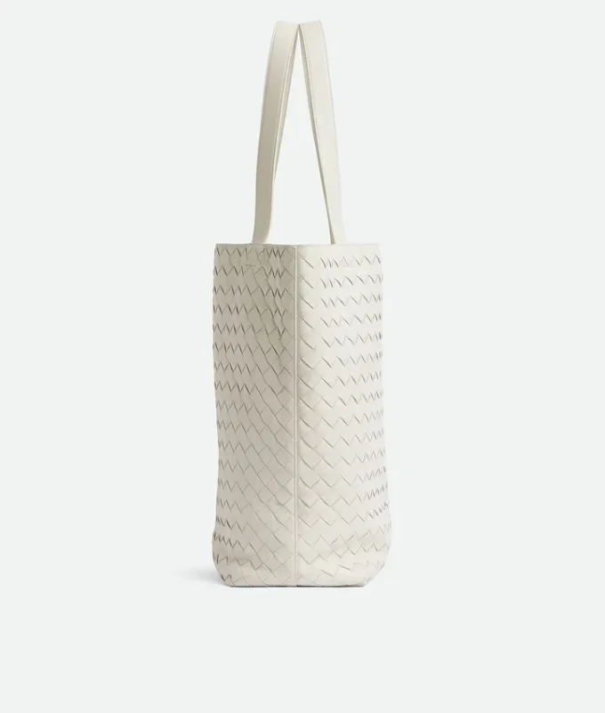 Small Intrecciato North-South Tote
