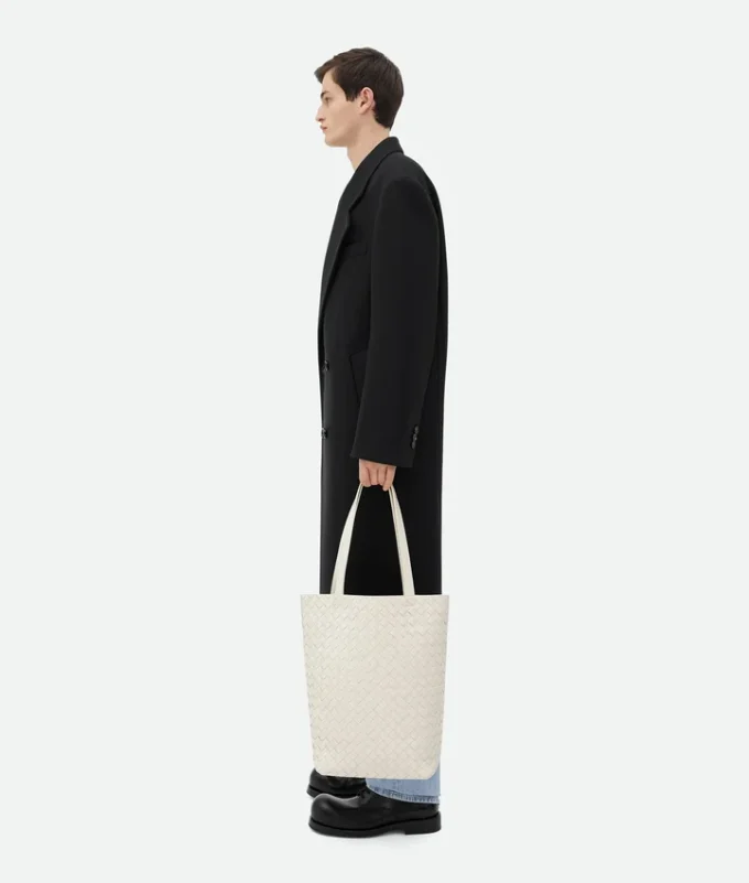 Small Intrecciato North-South Tote