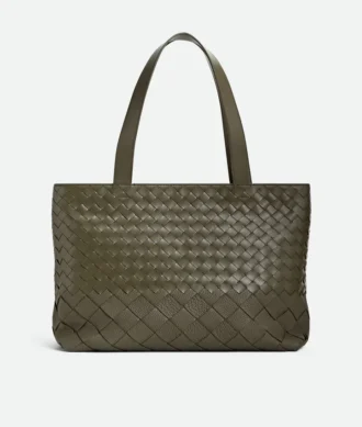 Small Intrecciato Zipped Tote