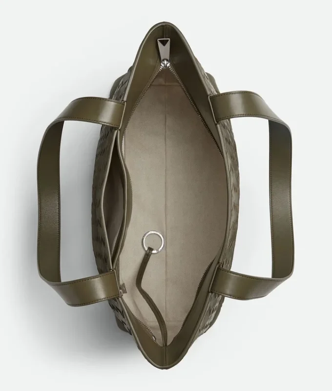 Small Intrecciato Zipped Tote
