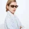 Snap Oval Sunglasses