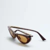 Snap Oval Sunglasses