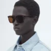 Soft Recycled Acetate Square Sunglasses