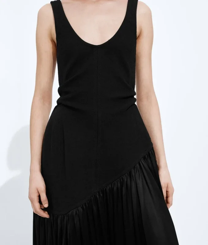 Stretch Cotton and Silk Dress