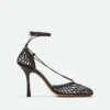 Stretch Lace-Up Sandal
